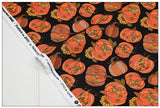 Pumpkin and Spice Orange! 1 Yard Medium Thickness Plain Cotton Fabric, Fabric by Yard, Yardage