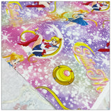 Starry Sailor Moon Collection 4 prints! 1 Yard Medium Printed Cotton Fabric, Fabric by Yard, Yardage Cotton Bag Fabrics Alice Poker