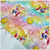 Starry Sailor Moon Collection 4 prints! 1 Yard Medium Printed Cotton Fabric, Fabric by Yard, Yardage Cotton Bag Fabrics Alice Poker