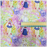 Starry Sailor Moon Collection 4 prints! 1 Yard Medium Printed Cotton Fabric, Fabric by Yard, Yardage Cotton Bag Fabrics Alice Poker