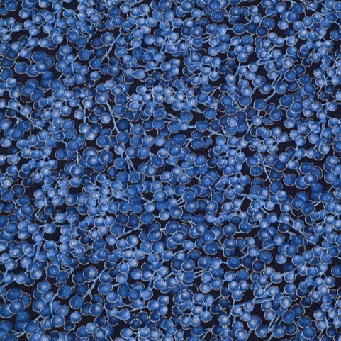 Blueberries! 1 Yard Medium Weight Plain Cotton Fabric, Fabric by Yard, Yardage Cotton Fabrics for  Style Garments, Bags