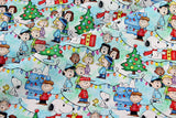 Snoopy and Charlie Brown Christmas 2 Prints!  1 Yard Plain Cotton Fabric, Fabric by Yard, Yardage Cotton Fabrics for  Style Garments, Bags