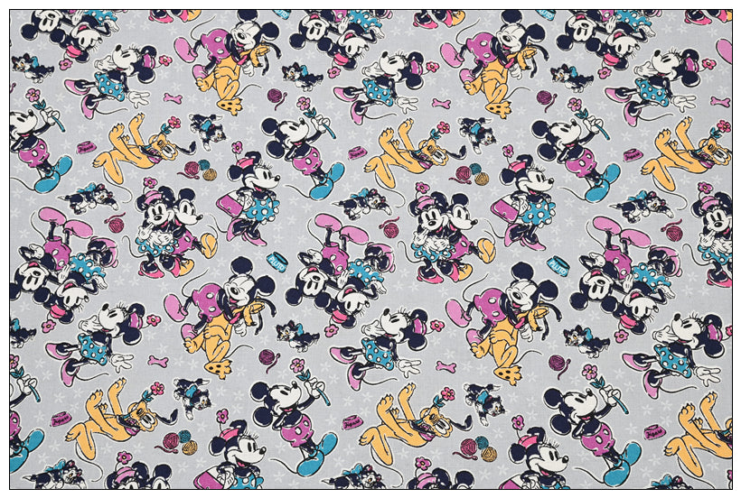 Mickey Mouse X VeraBradlei Series 2 "Sensational Six Paisley" "sweet treat" "Family Fun"! 1 Meter Printed Cotton Fabric, Fabric by Yard, Yardage Cotton Bag Fabrics, Children Fabrics Paisley