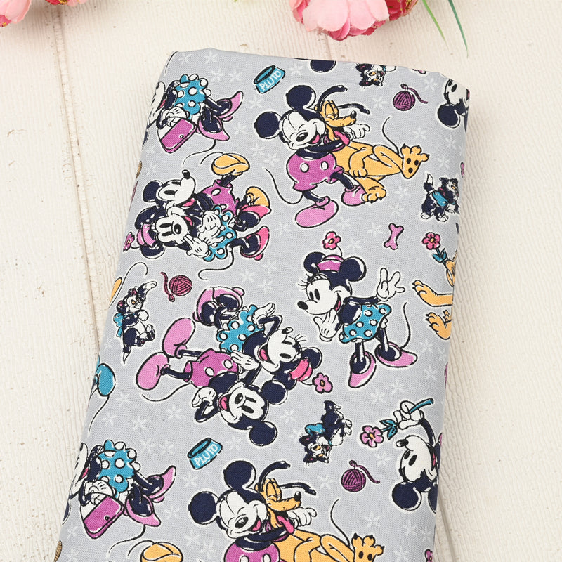 Mickey Mouse X VeraBradlei Series 2 "Sensational Six Paisley" "sweet treat" "Family Fun"! 1 Meter Printed Cotton Fabric, Fabric by Yard, Yardage Cotton Bag Fabrics, Children Fabrics Paisley