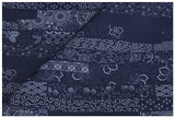 Retro Navy Japanese Floral! 1 Yard Quality Printed Cotton, Fabrics by Yard, Fabric Yardage Floral Fabrics Japanese Style