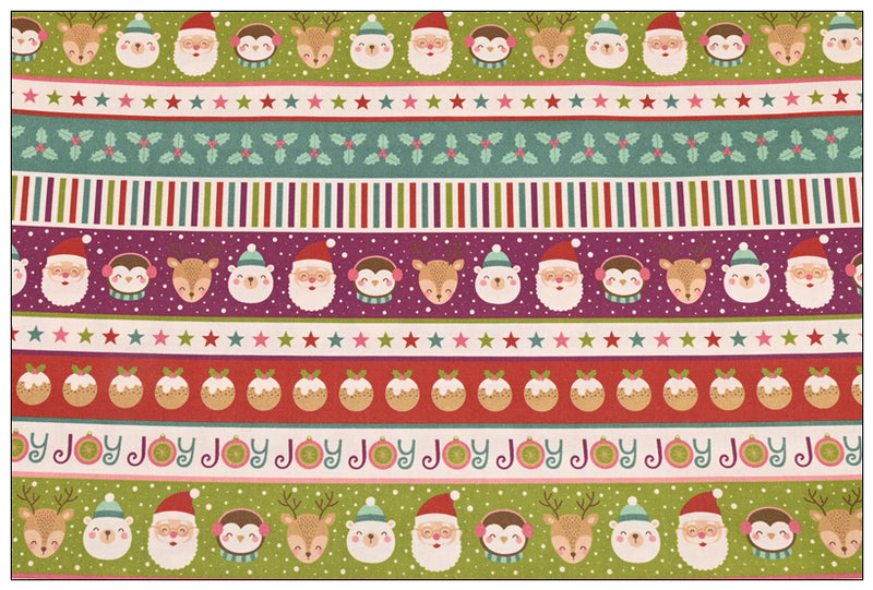 Chritmas Themed Pattern 5 prints! 1 Yard Medium Thickness Plain Cotton Fabric, Fabric by Yard, Yardage Cotton Fabrics for Clothes Crafts