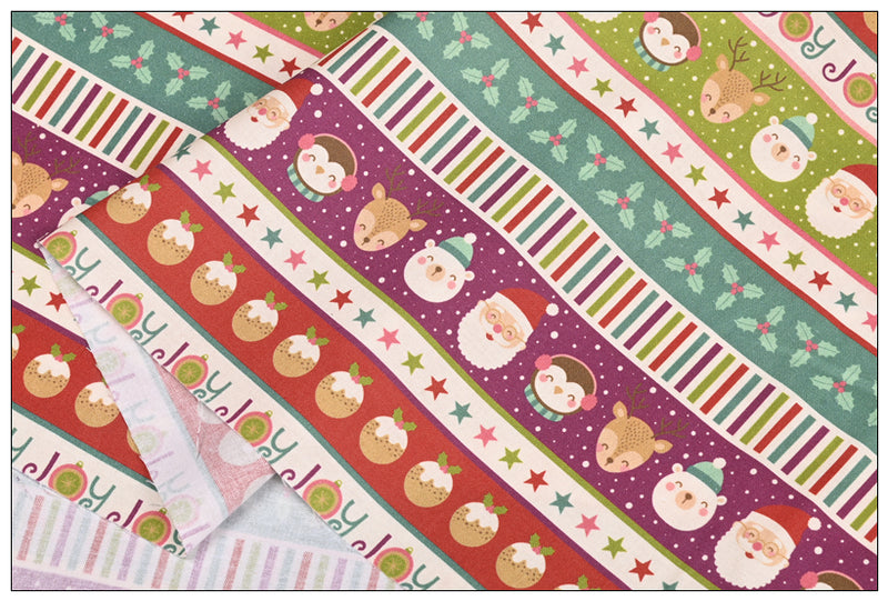 Chritmas Themed Pattern 5 prints! 1 Yard Medium Thickness Plain Cotton Fabric, Fabric by Yard, Yardage Cotton Fabrics for Clothes Crafts