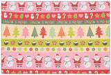 Chritmas Themed Pattern 5 prints! 1 Yard Medium Thickness Plain Cotton Fabric, Fabric by Yard, Yardage Cotton Fabrics for Clothes Crafts