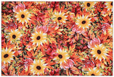 Abstract Art Flowers Series 5 Colors! 1 Yard Printed Cotton Fabric, Fabric by Yard, Yardage Fabrics, Children  Kids thanksgiving Halloween