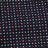 Small Dots black! 1 Yard Light weight Plain Cotton Printed Fabric by Yard, Yardage Cotton Fabrics Style Garments, Bags