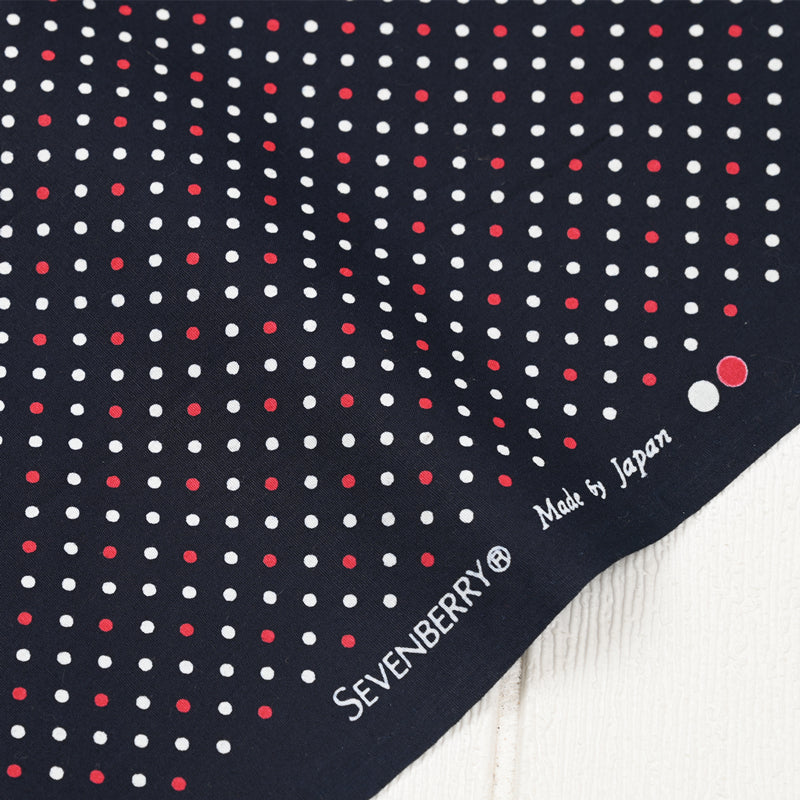 Small Dots black! 1 Yard Light weight Plain Cotton Printed Fabric by Yard, Yardage Cotton Fabrics Style Garments, Bags