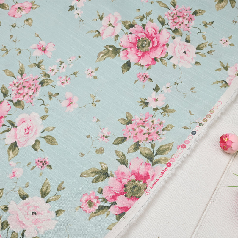 Classic English Style Floral 2 Prints ! 1 Meter Stiff Cotton Canvas Toile Fabric, Fabric by Yard, Yardage Cotton Canvas Fabrics for Bags English Retro