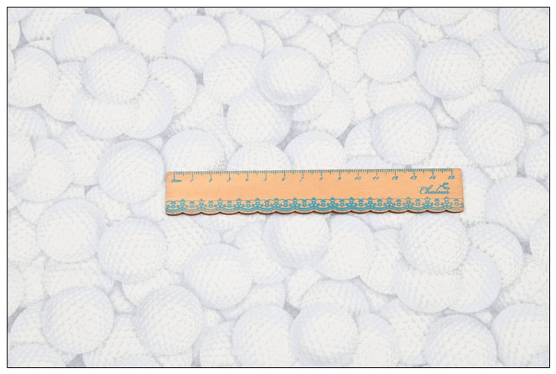 Golf Balls white! 1 Yard Medium Thickness Cotton Fabric, Fabric by Yard, Yardage Cotton Fabrics for Style Clothes, Bags