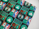 Basketball NBA's Team Logos 12 Prints Lakers Celtics! 1 Meter Medium Thickness Plain Cotton Fabric, Fabric by Yard, Yardage Cotton Fabrics for Clothes Crafts