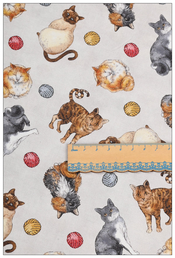 Cat book breeds 2 prints!  1 Yard Medium Weight Thickness Plain Cotton Fabric, Fabric by Yard, Yardage Cotton Fabrics for  Style Garments, Bags