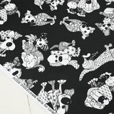 Black Pattern Series! 1 Yard Printed Cotton Fabric, Fabric by Yard, Yardage Fabrics, Children  Kids thanksgiving Halloween