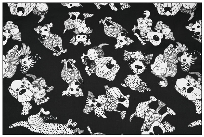 Black Pattern Series! 1 Yard Printed Cotton Fabric, Fabric by Yard, Yardage Fabrics, Children  Kids thanksgiving Halloween