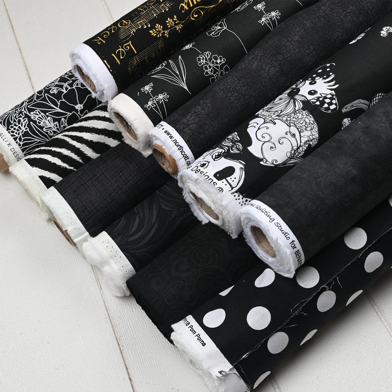 Black Pattern Series! 1 Yard Printed Cotton Fabric, Fabric by Yard, Yardage Fabrics, Children  Kids thanksgiving Halloween