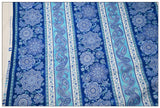 Blue Pattern Floral Series 2! 1 Yard Printed Cotton Fabric, Fabric by Yard, Yardage Fabrics, Children  Kids thanksgiving Halloween