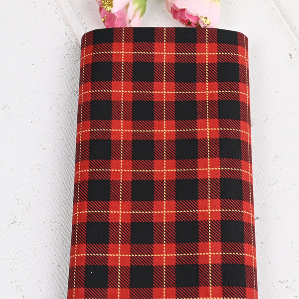 Classic Plaid Japan Made! 1 Yard Medium Thickness Plain Cotton Fabric by Yard, Yardage Cotton Fabrics for  Style Garments, Bags