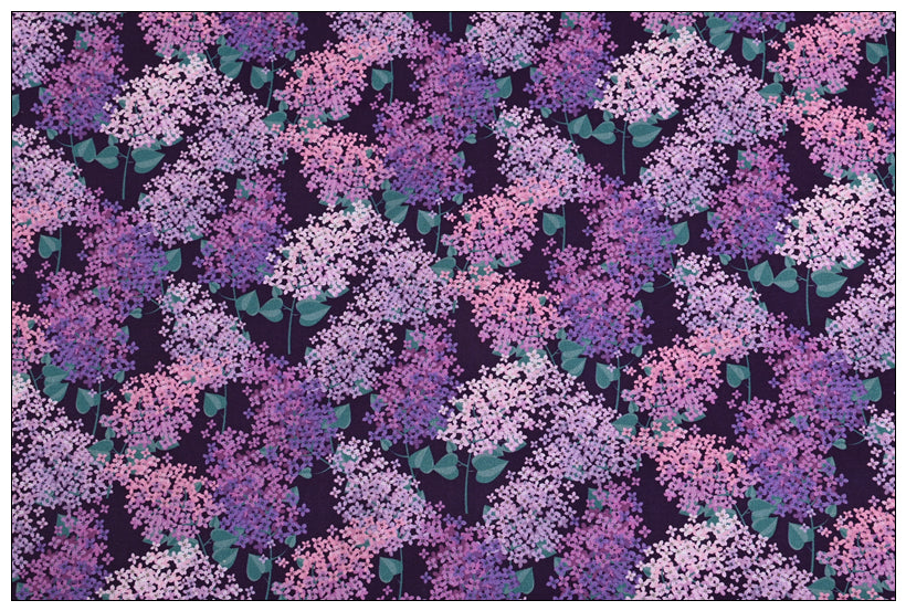 Lavender Floral purple! 1 Yard Medium Thickness Plain Cotton Fabric, Fabric by Yard, Yardage Cotton Fabrics for Clothes Crafts