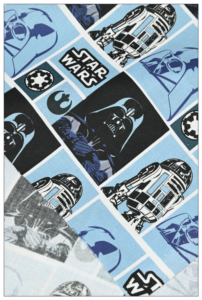 Star Wars Themed Checks 3 prints ! 1 Meter Medium Thickness Cotton Fabric, Fabric by Yard, Yardage Cotton Fabrics for  Style Garments