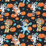 Bluey the Aussie Cartoon Dog 8 Prints! 1 Yard Quality Medium Thickness Plain Cotton Fabric, Fabric Aussie 2407