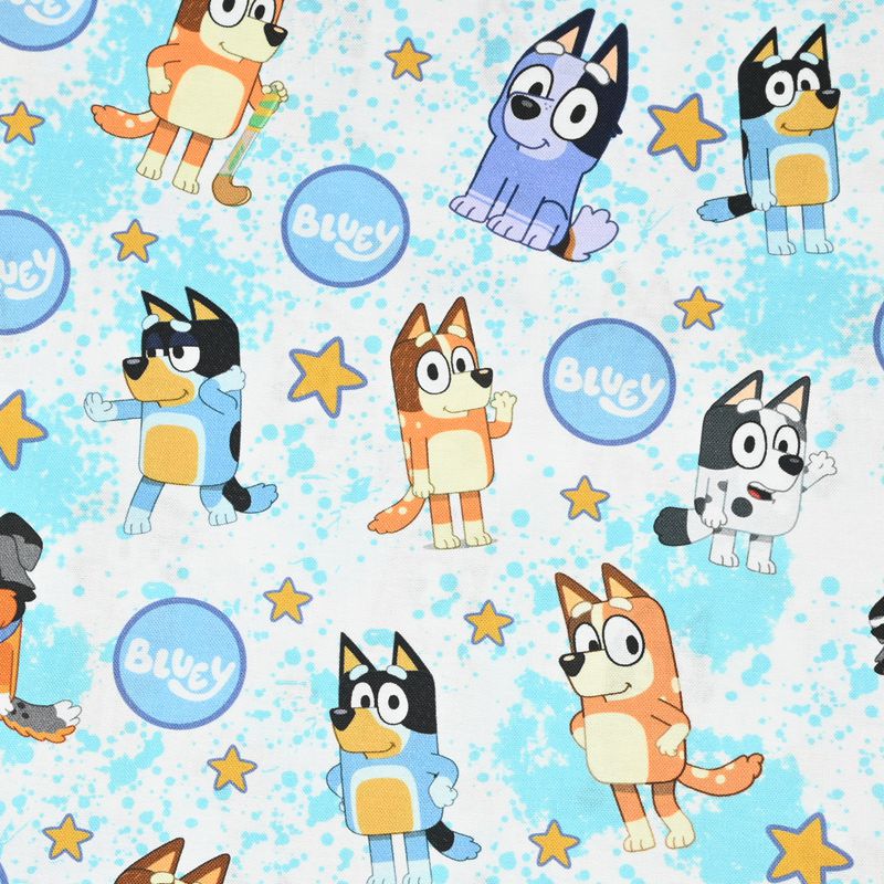 Bluey the Aussie Cartoon Dog 8 Prints! 1 Yard Quality Medium Thickness Plain Cotton Fabric, Fabric Aussie 2407