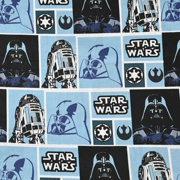 Star Wars Themed Checks 3 prints ! 1 Meter Medium Thickness Cotton Fabric, Fabric by Yard, Yardage Cotton Fabrics for  Style Garments