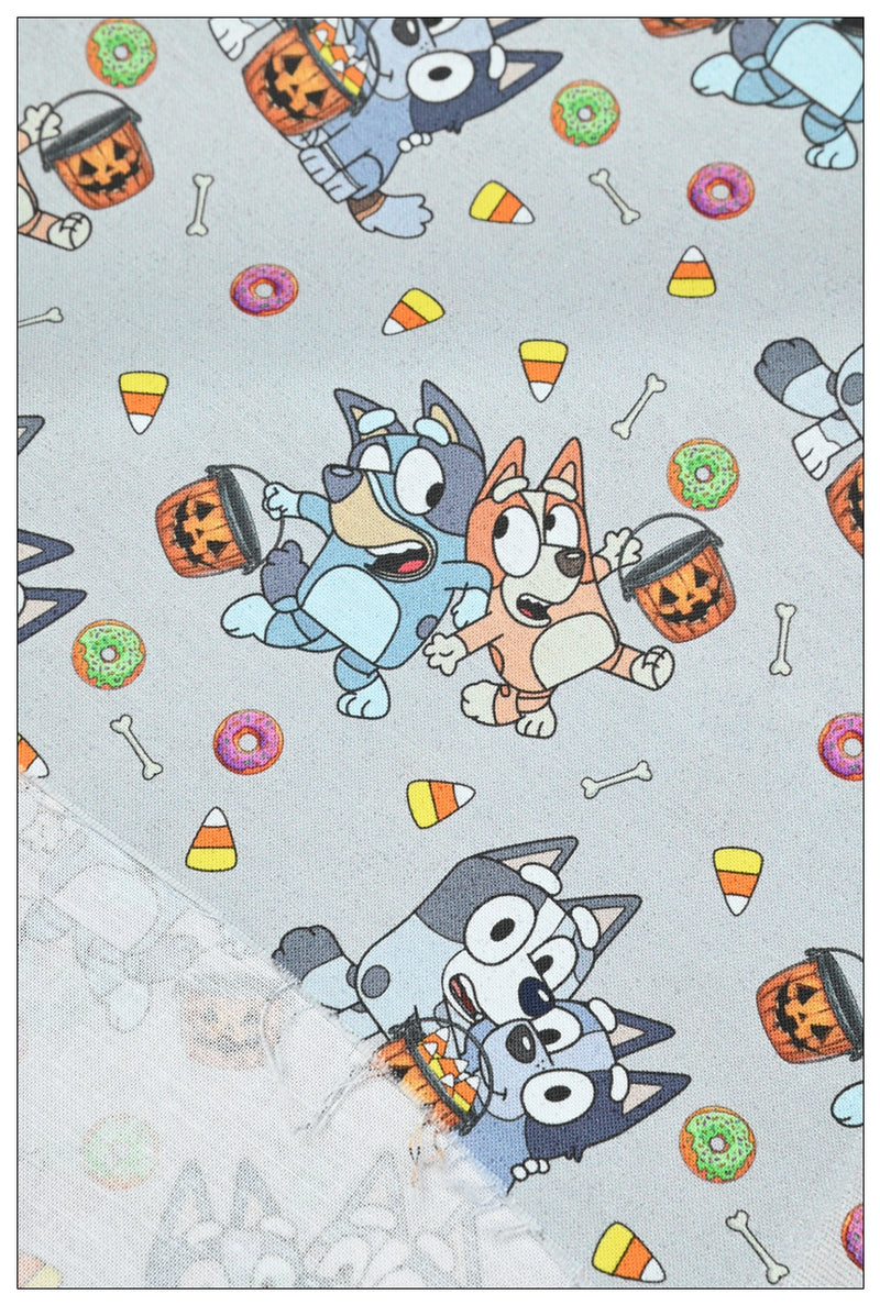 Bluey the Aussie Cartoon Dog 8 Prints! 1 Yard Quality Medium Thickness Plain Cotton Fabric, Fabric Aussie 2407