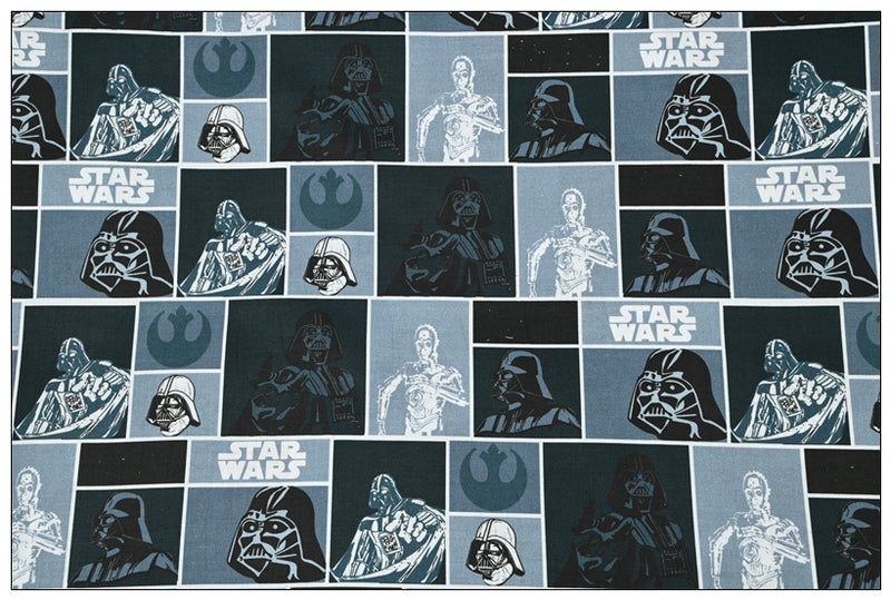 Star Wars Themed Checks 3 prints ! 1 Meter Medium Thickness Cotton Fabric, Fabric by Yard, Yardage Cotton Fabrics for  Style Garments