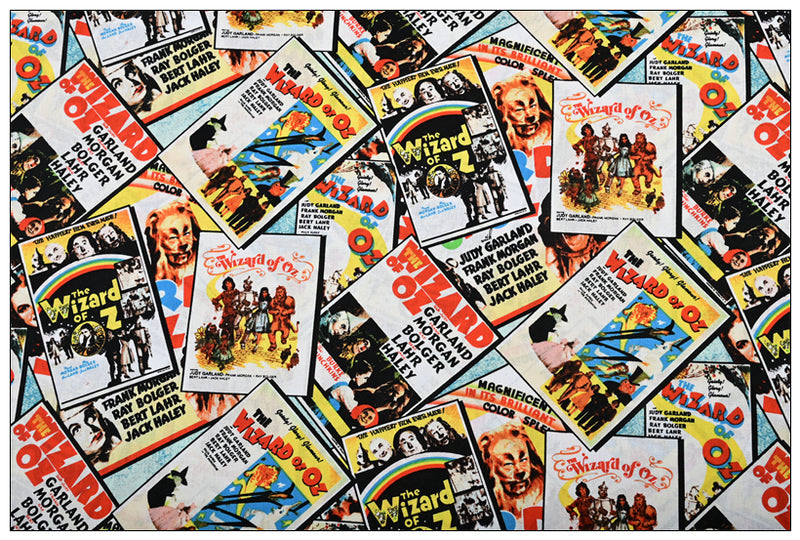 Wizard of OZ the movice! 1 Yard Plain Printed Cotton Fabric by Yard, Yardage Cotton Fabrics for Style Craft Bags