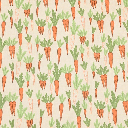 Carrots white! 1 Yard Plain Cotton Fabric, Fabric by Yard, Yardage Cotton Canvas Fabrics for Bags