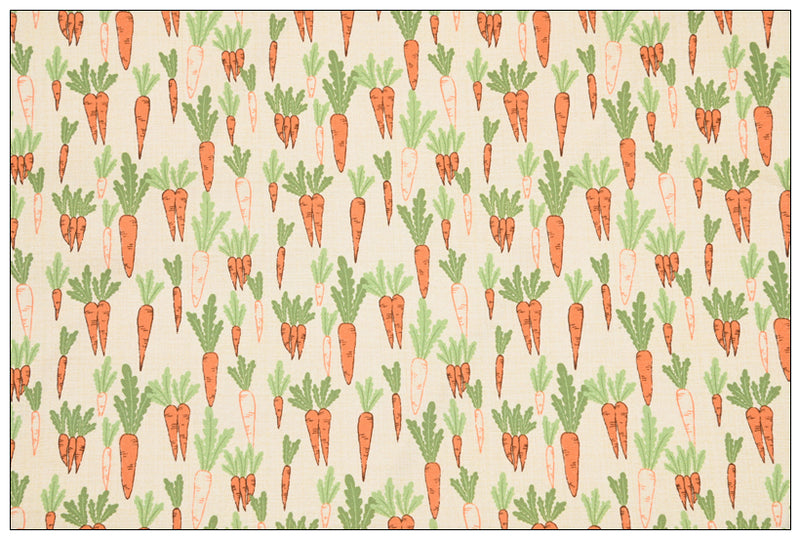 Carrots white! 1 Yard Plain Cotton Fabric, Fabric by Yard, Yardage Cotton Canvas Fabrics for Bags