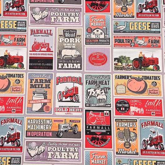 American Farm Life Themed ! 1 Yard Medium Thickness Cotton Fabric, Fabric by Yard, Yardage Cotton Fabrics for Style Clothes, Bags