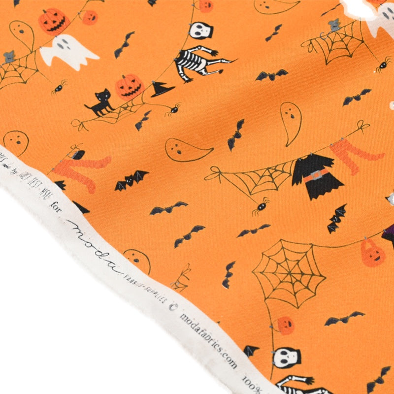 Halloween themed Orange! 1 Yard Medium Thickness Plain Cotton Fabric, Fabric by Yard, Yardage