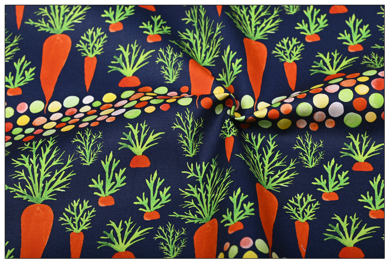 Carrots 2 color! 1 Yard High Quality Stiff Cotton Toile Fabric, Fabric by Yard, Yardage Cotton Canvas Fabrics for Bags