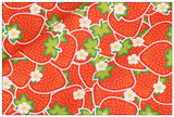 Strawberries red! 1 Yard Medium Digital Printed Cotton Oxford Fabric by Yard for Style Clothes, Bags