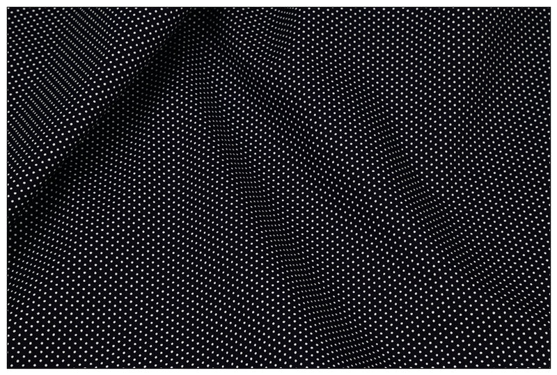 Japan Made Small Polka Dots black 2 colors! 1 Yard Light weight Plain Cotton Printed Fabric by Yard, Yardage Cotton Fabrics Style Garments, Bags