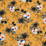 Mickey yellow Paisley! 1 Yard Plain Cotton Fabric by Yard, Yardage Cotton Fabrics for Style Craft Bags (Copy) (Copy)