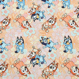 Bluey the Aussie Dingo 2024 9 prints! 1 Yard Quality Medium Thickness Plain Cotton Fabric, Fabric Aussie 2405