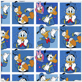 Donald Duck Blue Squares! 1 Yard Medium Thickness  Cotton Fabric, Fabric by Yard, Yardage Cotton Fabrics for  Style Garments, Bags