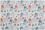 Bluey the Aussie Cartoon Dog 2024 8 prints! 1 Yard Quality Medium Thickness Plain Cotton Fabric, Fabric Aussie 2405 (Copy)