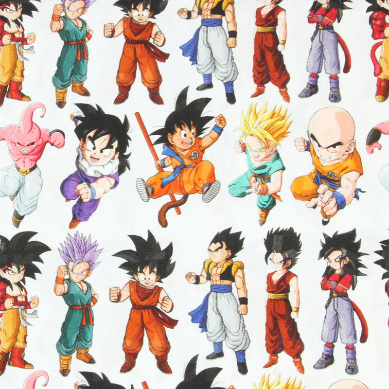 Goku Dragon Ball ドラゴンボール Characters Series 2! 1 Meter Printed Cotton Fabric, Fabric by Yard, Yardage Fabrics, Children  Kids