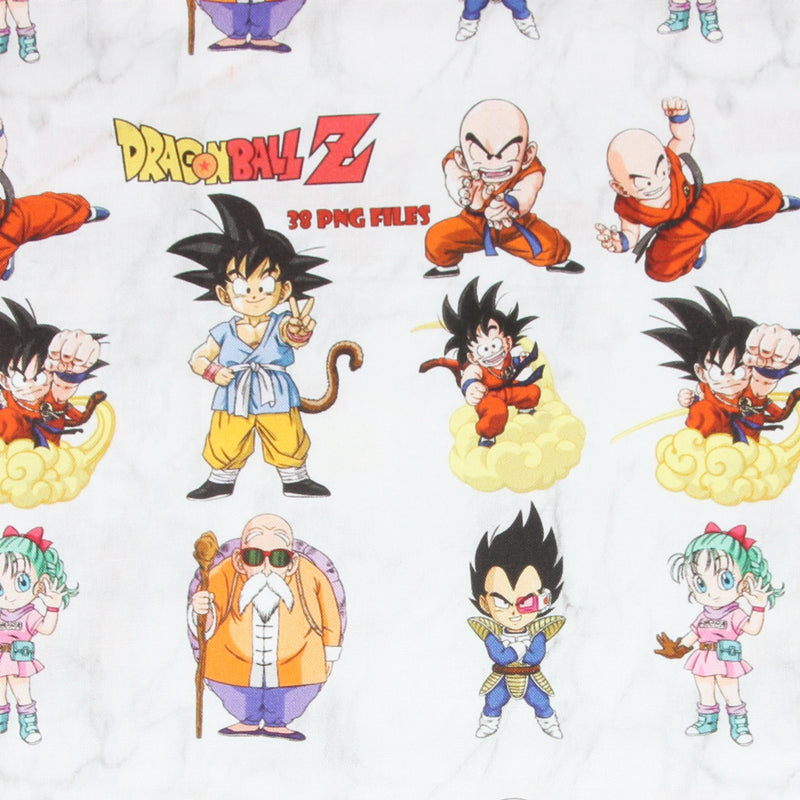 Goku Dragon Ball ドラゴンボール Characters Series 2! 1 Meter Printed Cotton Fabric, Fabric by Yard, Yardage Fabrics, Children  Kids