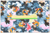 Goku Dragon Ball ドラゴンボール Characters Series 2! 1 Meter Printed Cotton Fabric, Fabric by Yard, Yardage Fabrics, Children  Kids