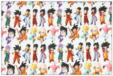 Goku Dragon Ball ドラゴンボール Characters Series 2! 1 Meter Printed Cotton Fabric, Fabric by Yard, Yardage Fabrics, Children  Kids