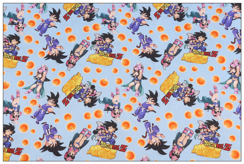 Dragon Ball Comics ドラゴンボール Characters Series 3! 1 Meter Printed Cotton Fabric, Fabric by Yard, Yardage Fabrics, Children  Kids