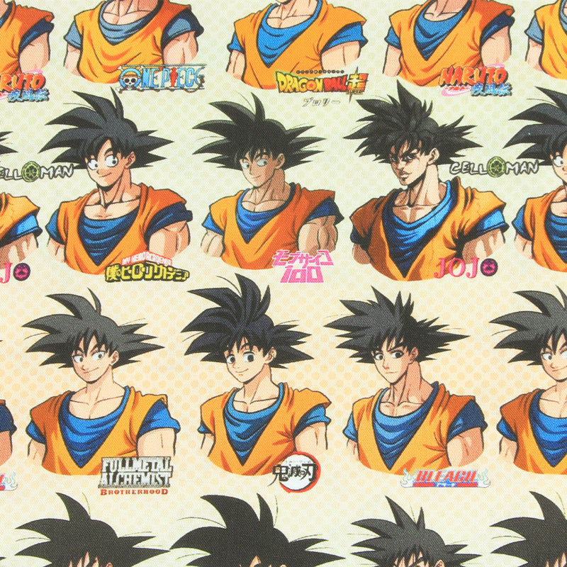 Goku Dragon Ball ドラゴンボール Characters Series 2! 1 Meter Printed Cotton Fabric, Fabric by Yard, Yardage Fabrics, Children  Kids