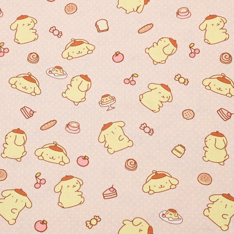 Pompompurin Sanrio Characters 2 Prints! 1 Yard Medium Thickness Plain Cotton Fabric, Fabric by Yard, Yardage